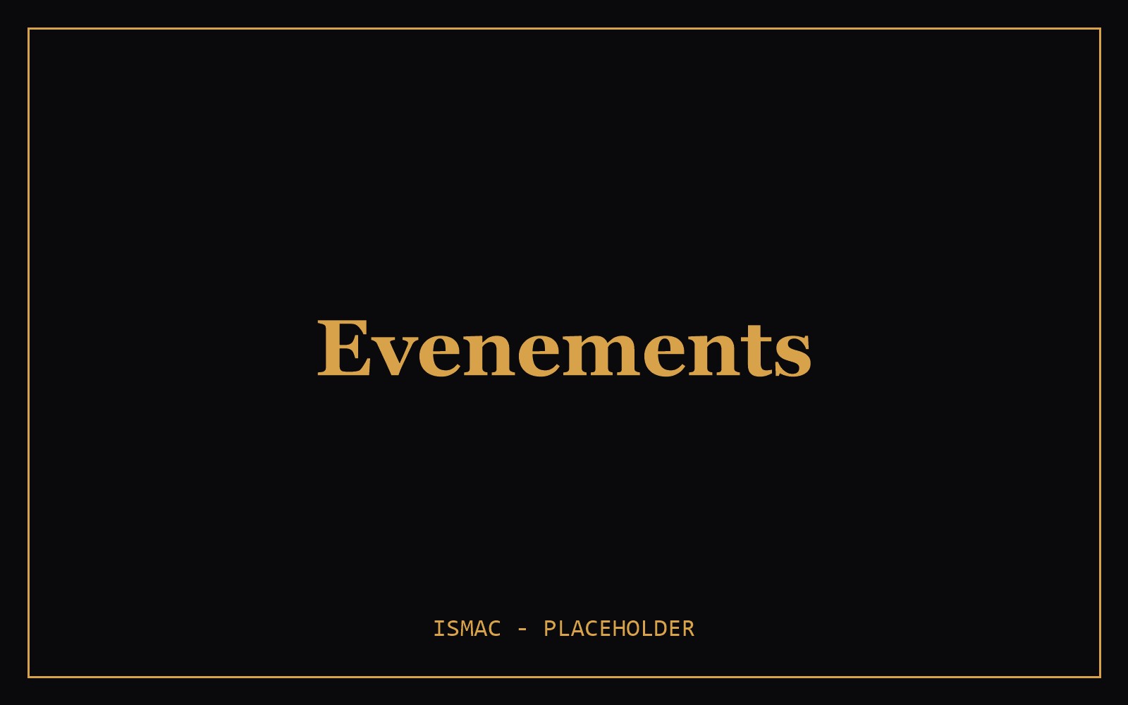 Événements