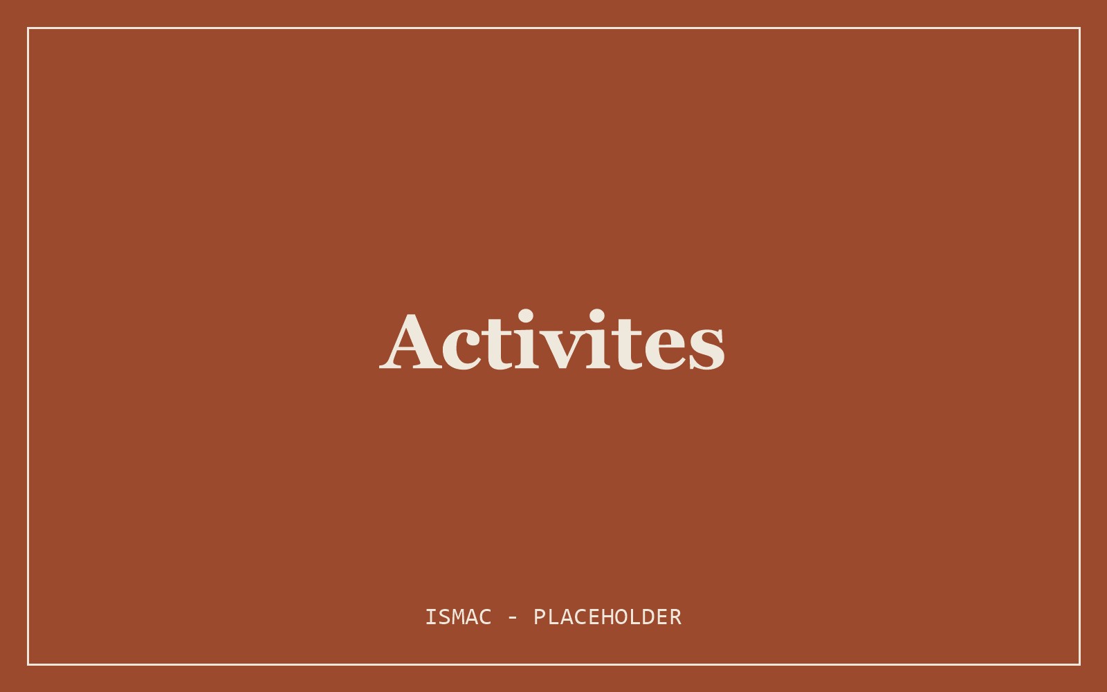 Activités étudiantes