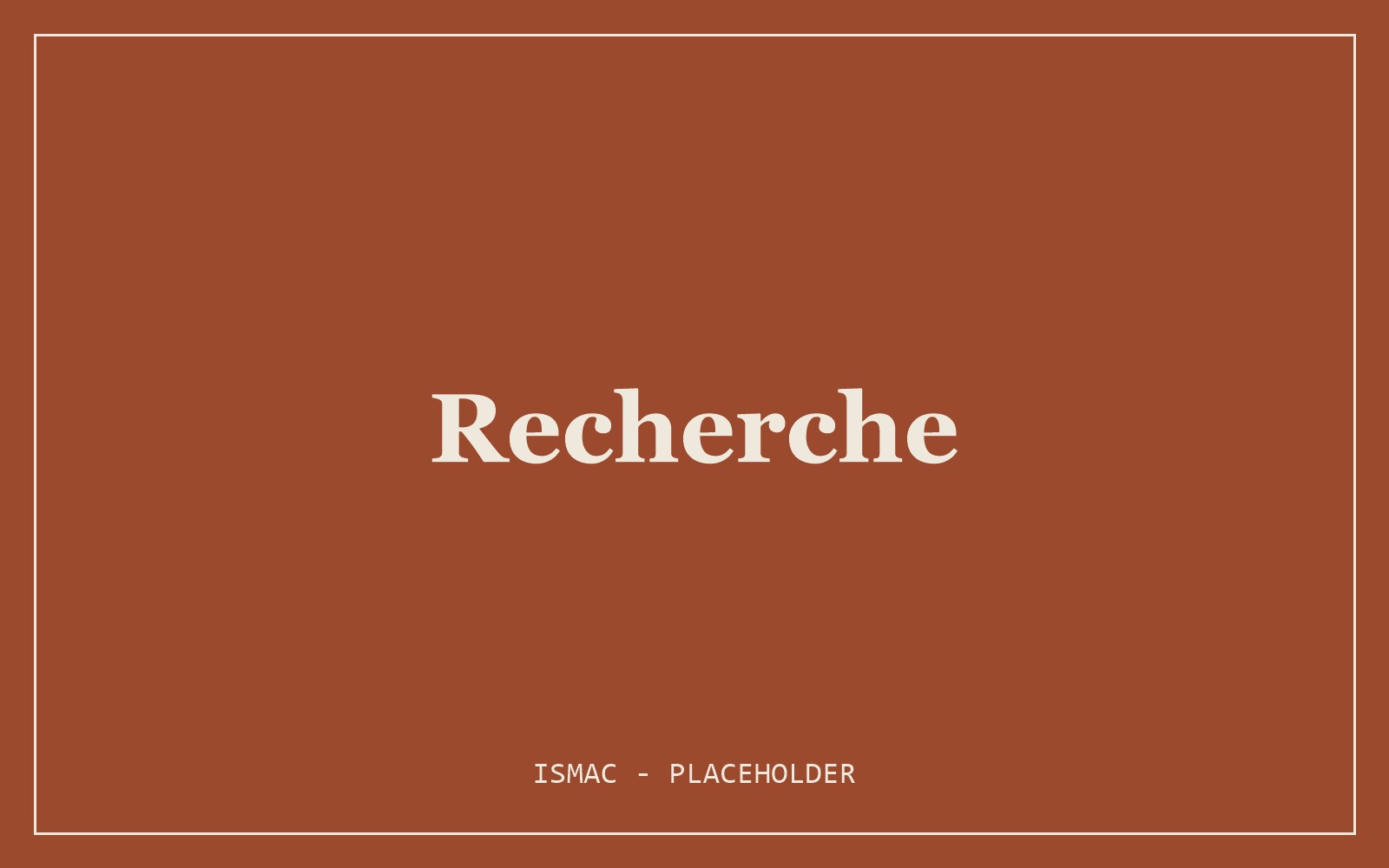 Projets de recherche